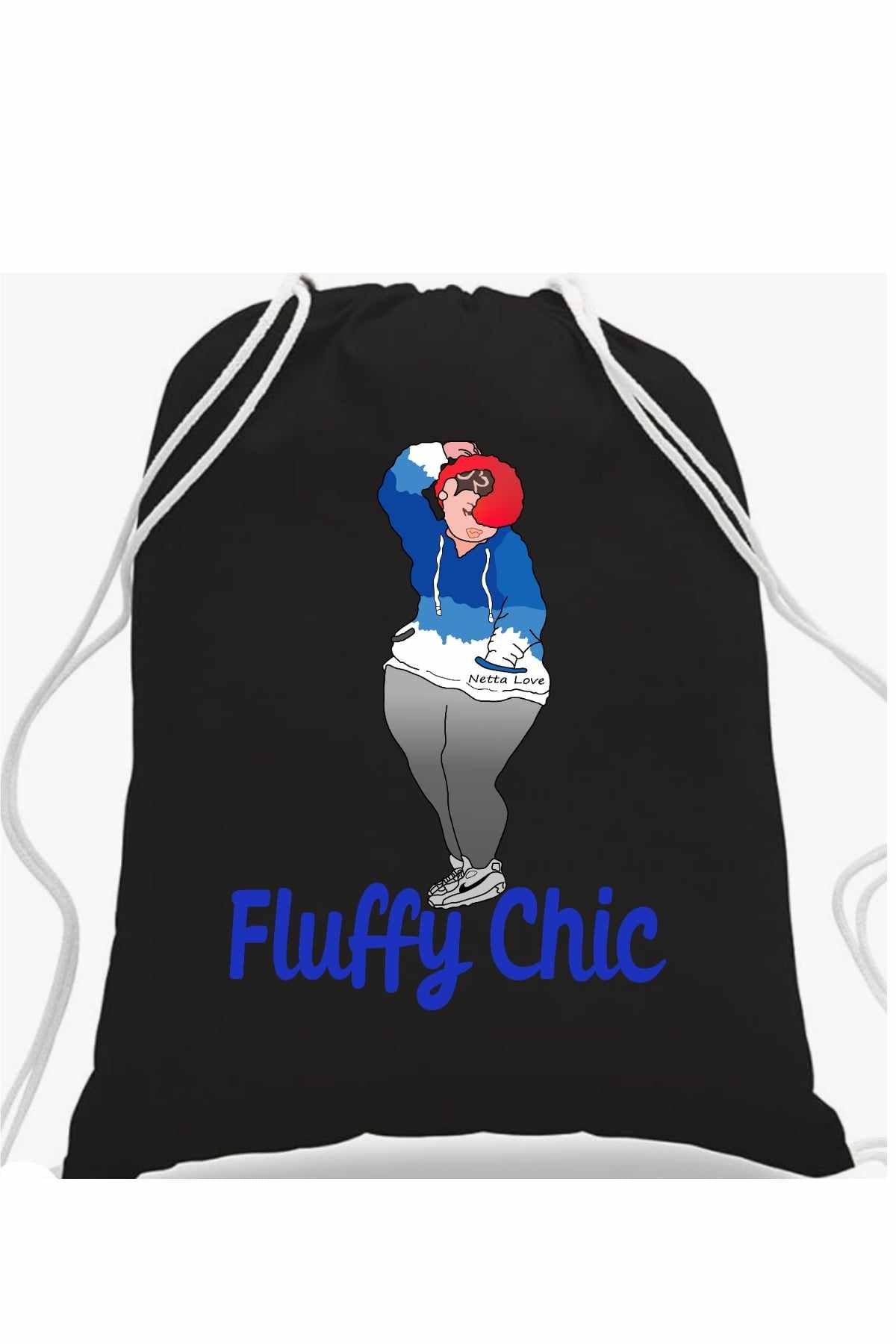 FluffyChic Brand Drawstring Bag