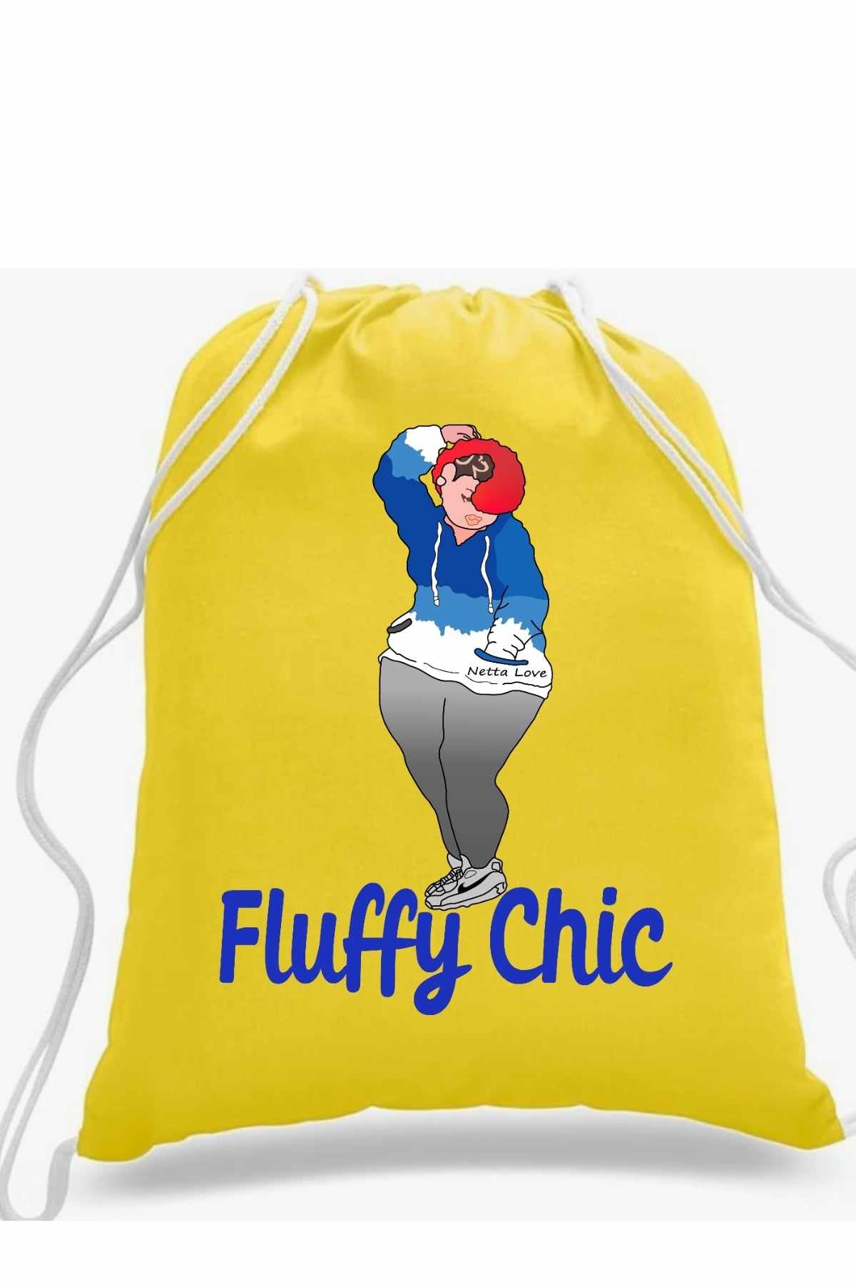 FluffyChic Brand Drawstring Bag